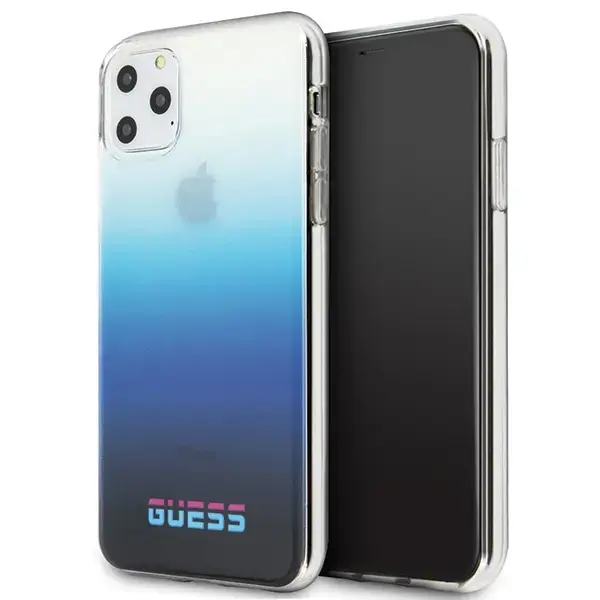 Guess GUHCN58DGCNA iPhone 11 Pro niebieski|gradient blue hard case California