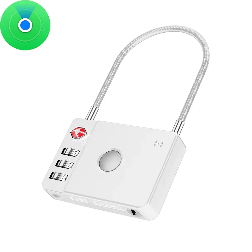 MiLi GPS Bluetooth MiLock Tracker HD-P16-L (Apple only) luggage lock white
