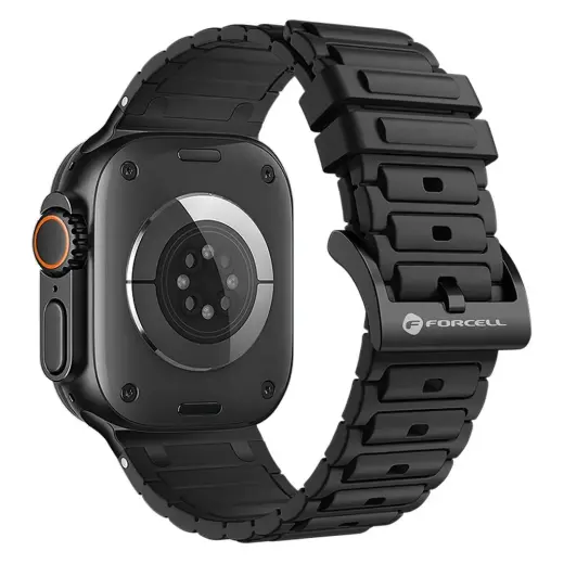 Forcell F-Design FA06 nutikella rihm Apple Watch (38/40/41 mm) jaoks | silikoonist | must