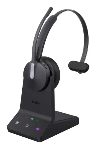 Yealink WH64 Mono Teams Headset Wireless Head-band Office/Call center USB Type-C Bluetooth Black