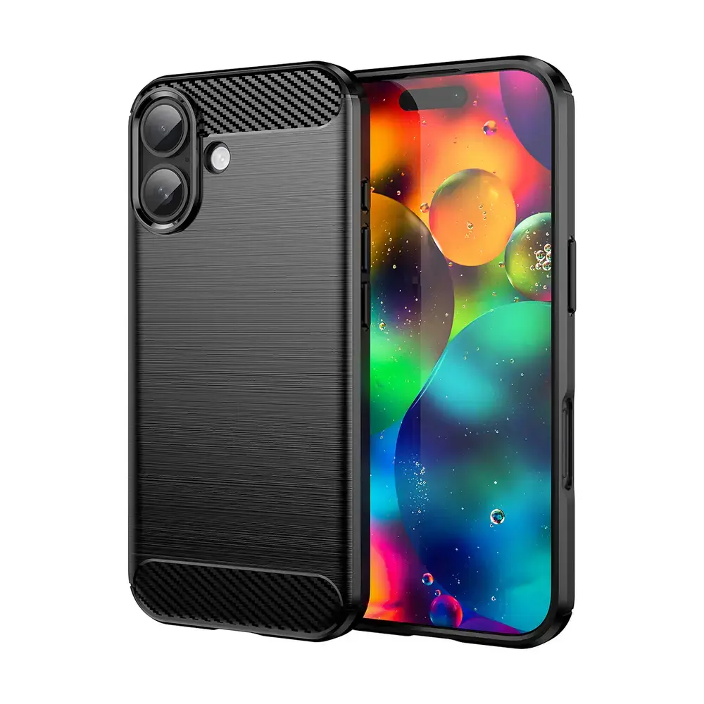 Carbon maciņš telefonam iPhone 17 melns