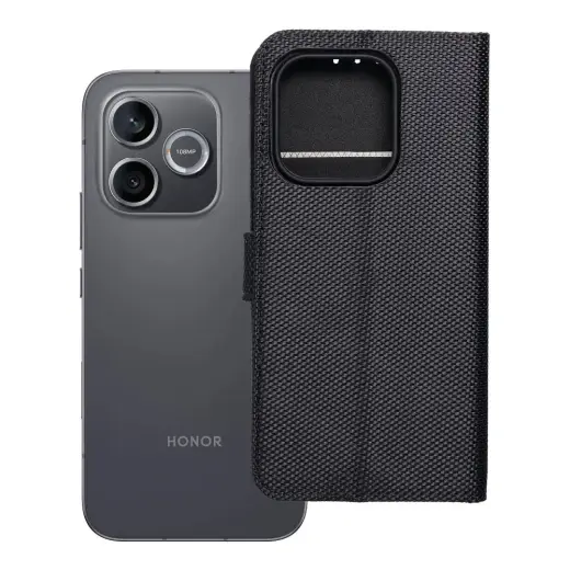 Flip case for Honor 600 LITE 4Card RFID anti-theft tech fabric black