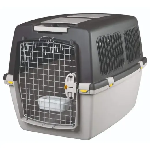 Transportēšanas bokss dzīvniekiem : Trixie Gulliver 5 transport box, M: 58 × 60 × 79 cm, light grey|dark grey, up to 25kg