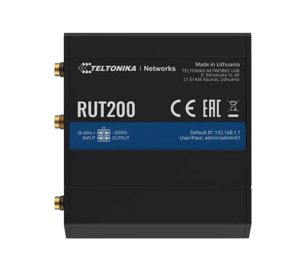 Router 4G|LTE RUT200 (Cat 4), 3G, 2G, WIFI