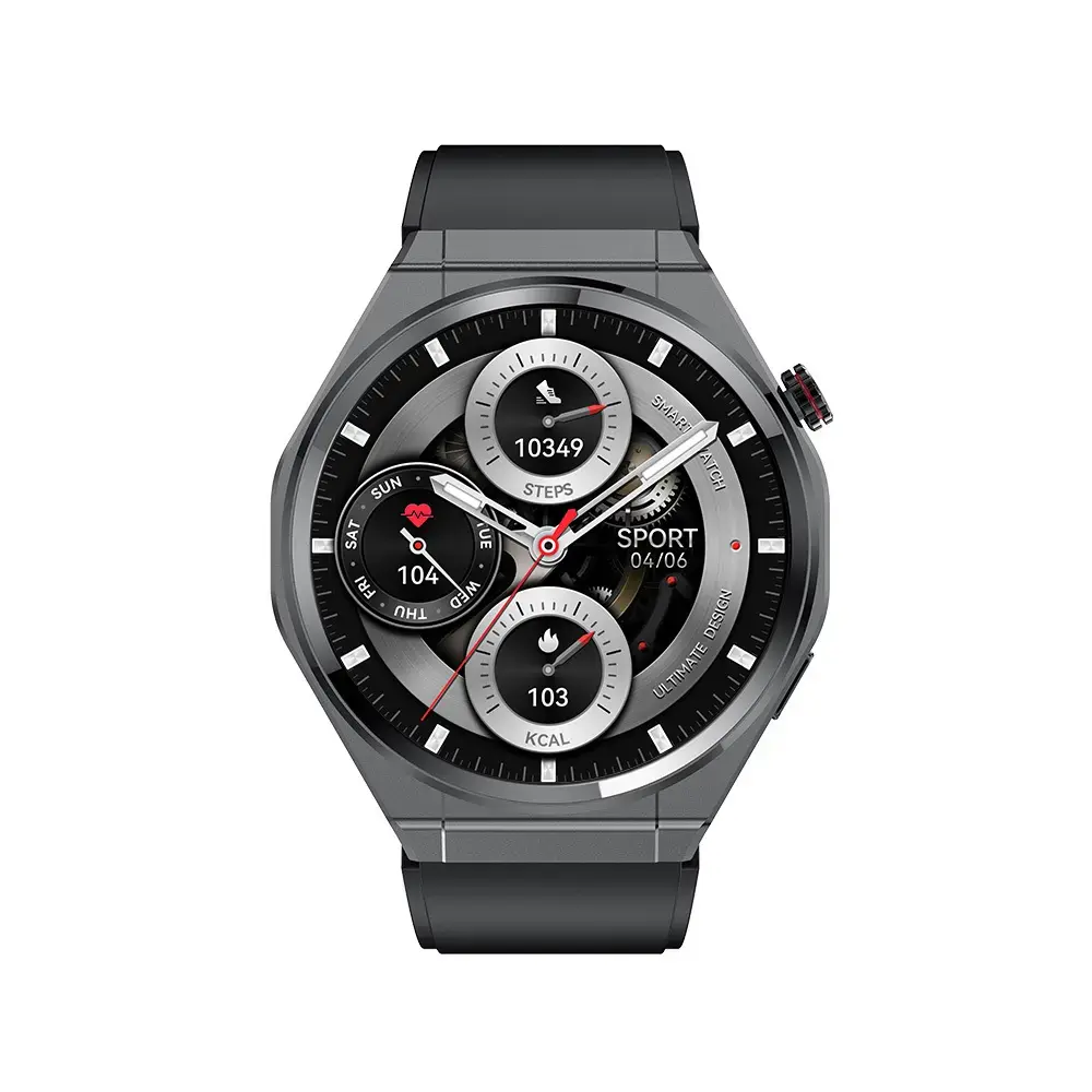 Blavec Smartwatch U-02 Kenzo HD AMOLED Voice Call (SWU0-B) czarny + 1 pasek