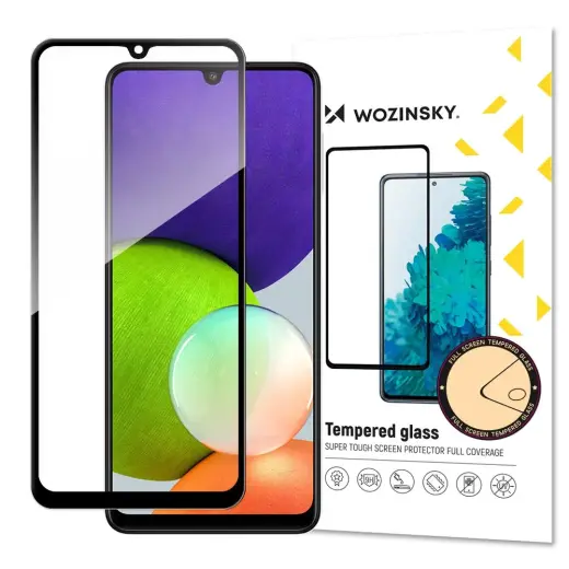 Wozinsky Full Glue karastatud kaitseklaas telefonile Galaxy A22 4G
