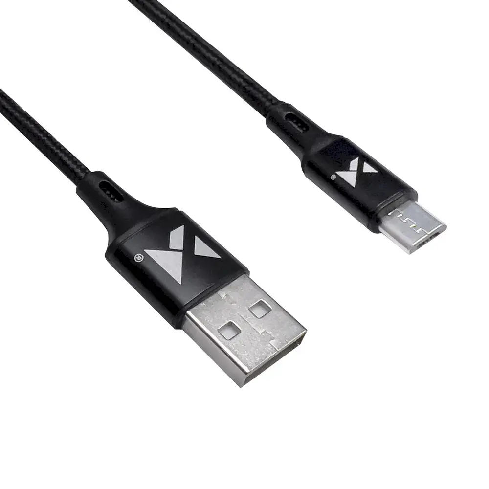 Wozinsky cable USB - microUSB 2,4A 2m black(WUC-M2B)