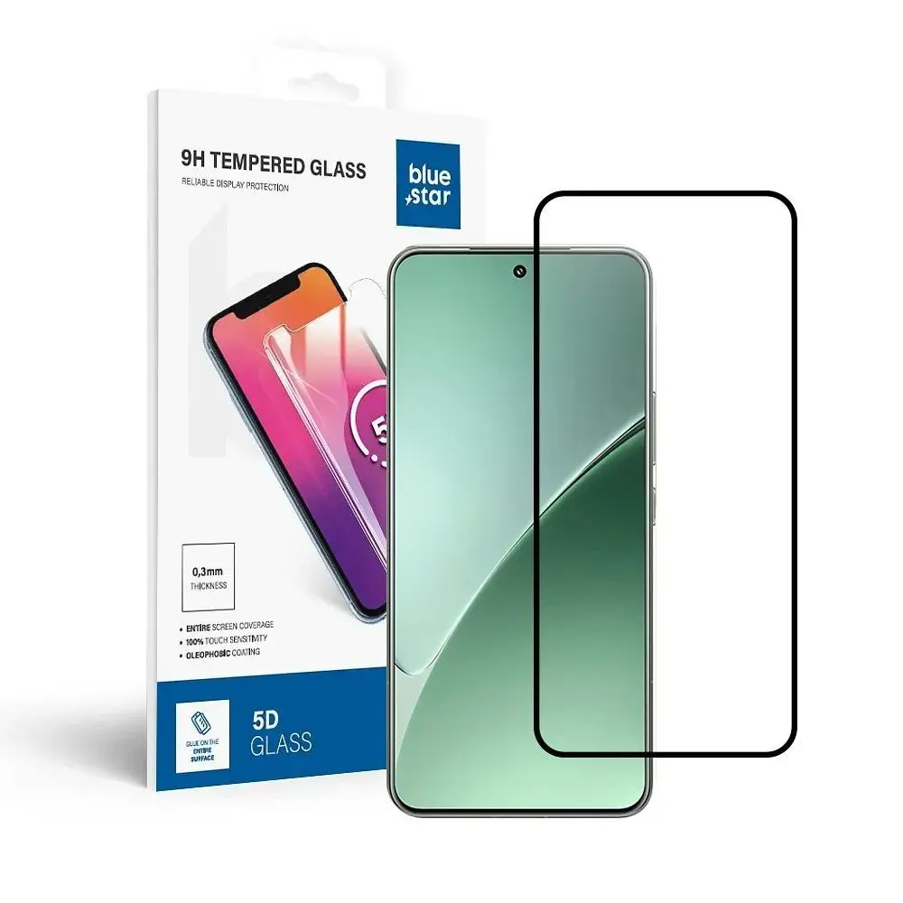 Tempered glass to Xiaomi 15 PRO Blue Star 5D czarne