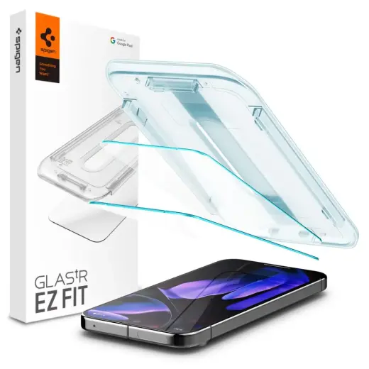 SPIGEN GLAS.TR "EZ FIT" RŪDĪTS STIKLS 2 GAB. GOOGLE PIXEL 9 PRO XL CAURSPĪDĪGS