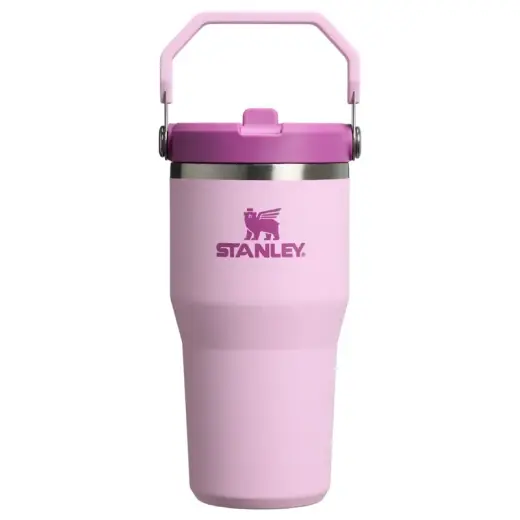 Termospuodelis su šiaudeliu „The IceFlow Flip Straw 2.0 Tumbler 0.59L“ rožinis