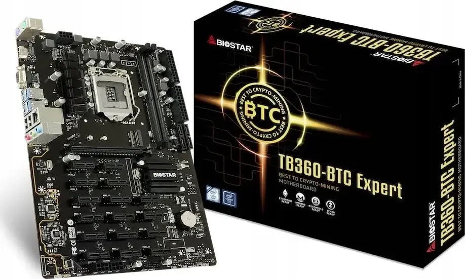 Biostar Motherboard TB360 BTC Expert