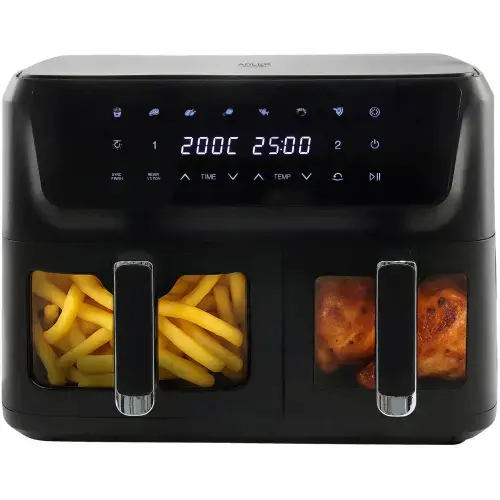 Adler AD 6324 Karstā gaisa cepšanas ierīce 8in1 11L (6.5L + 4.5L) 2700W