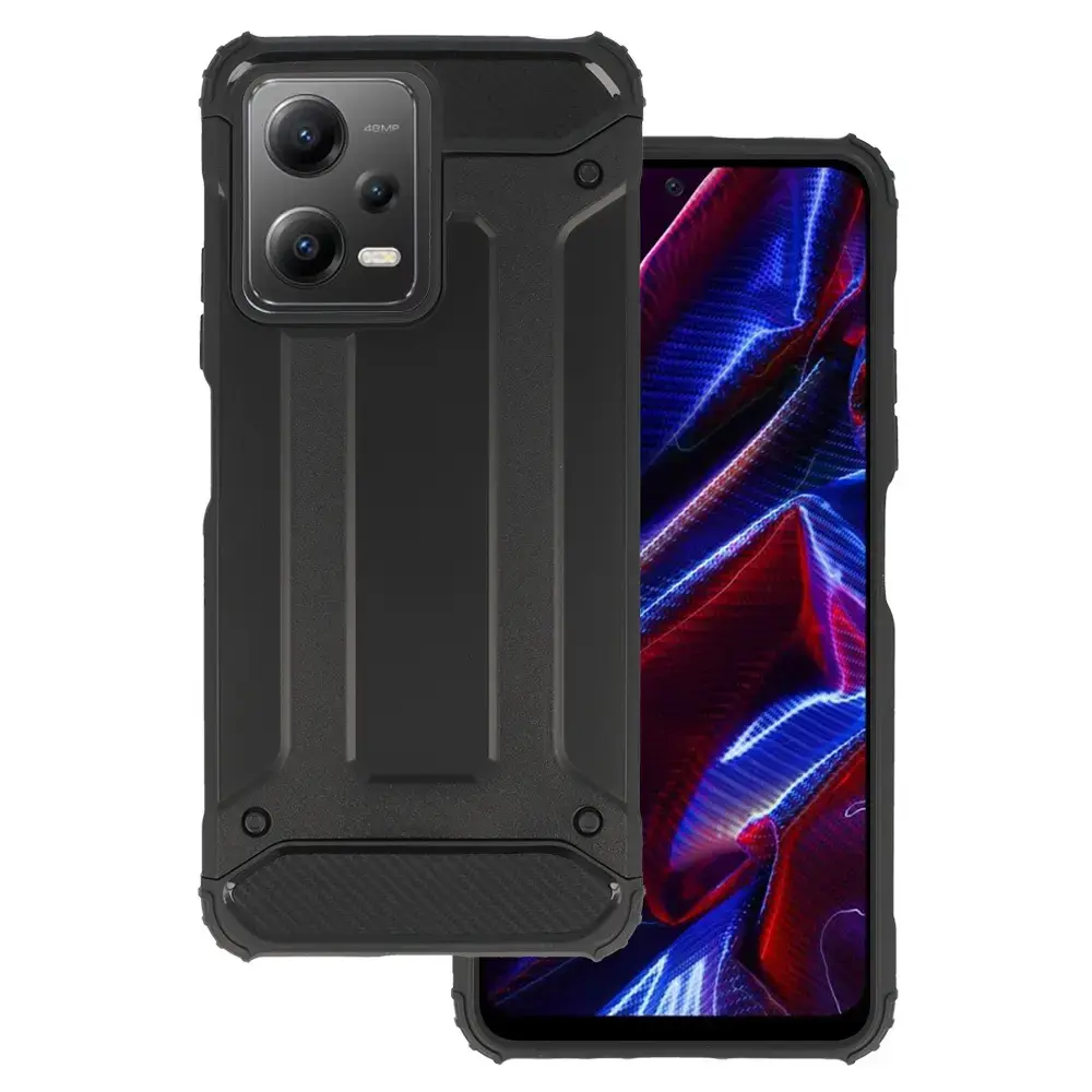 Armor Carbon Case for Xiaomi Redmi Note 12 5G/Poco X5 Black