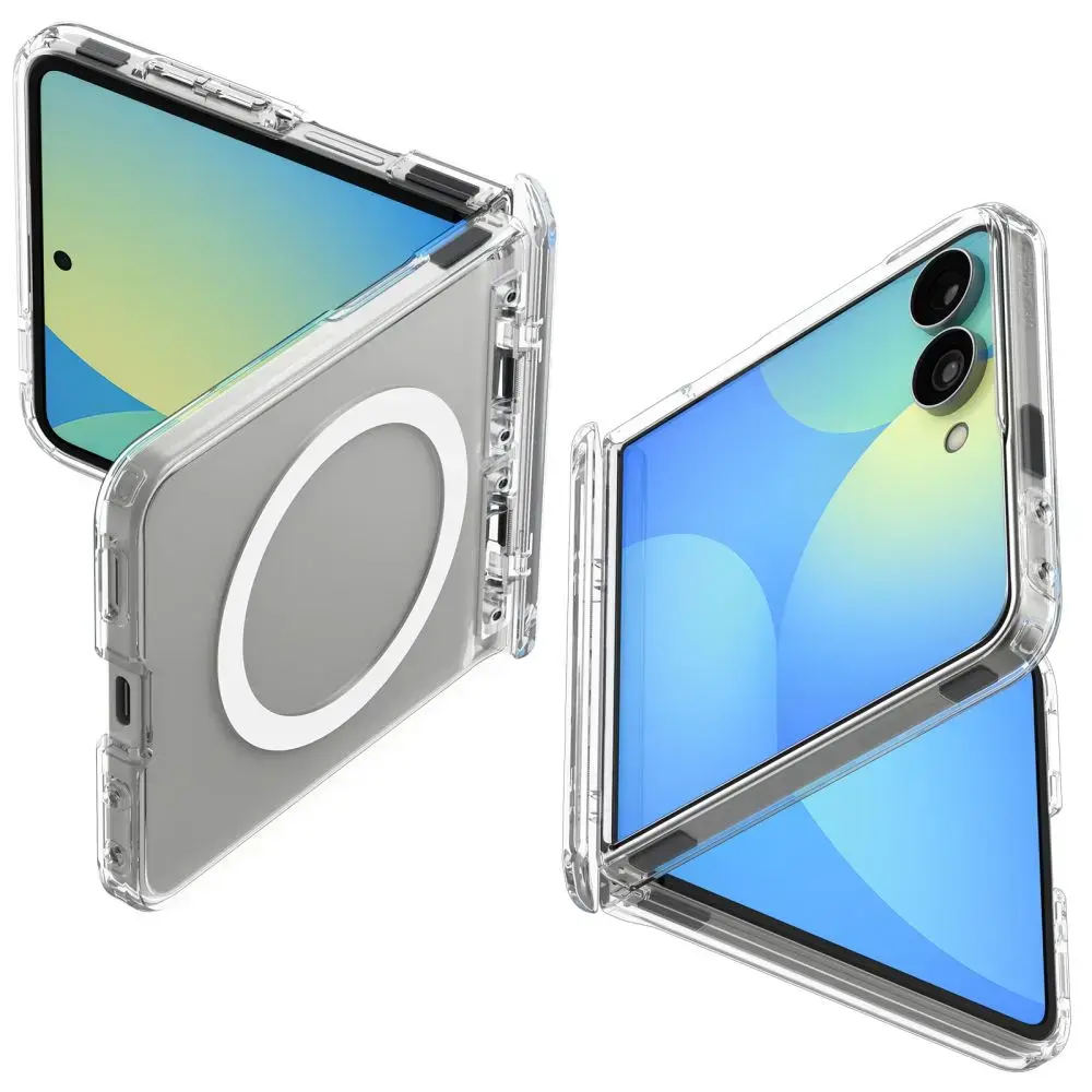 Spigen Ultra Hybrid Pro phone case with MagSafe support for Samsung Galaxy Z Flip 8 (F776) white