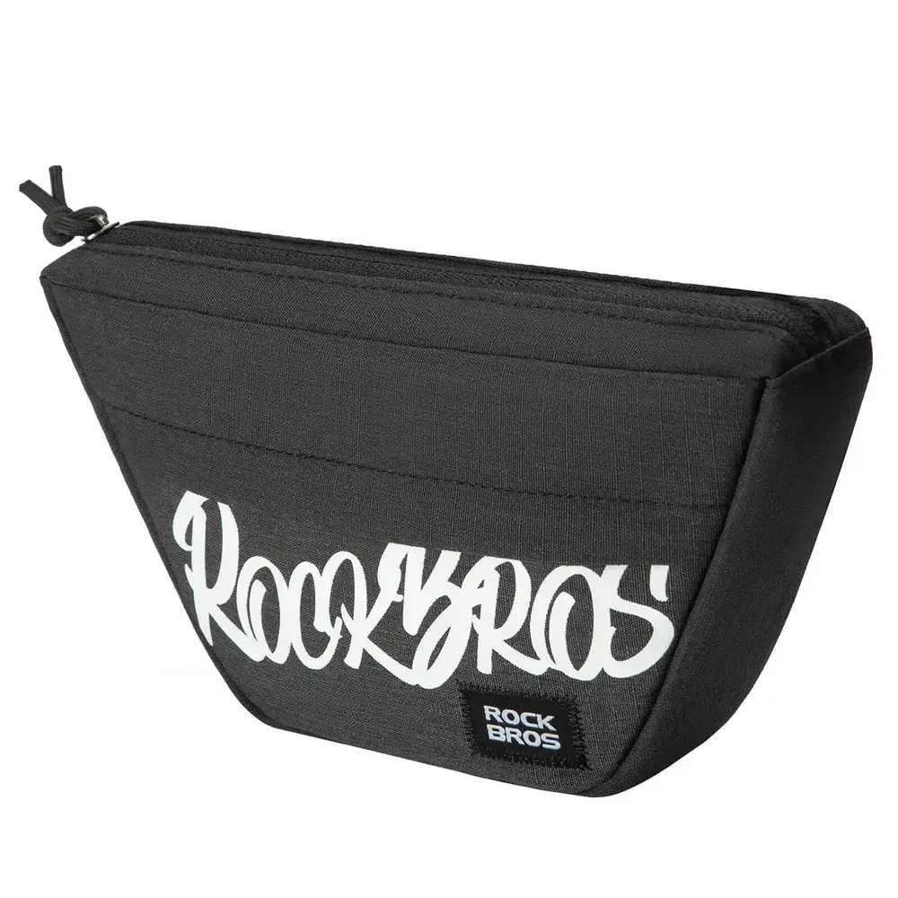 Torba rowerowa Rockbros G011 Flash Journey na kierownicę trapezoidalna 0,7 l - czarna