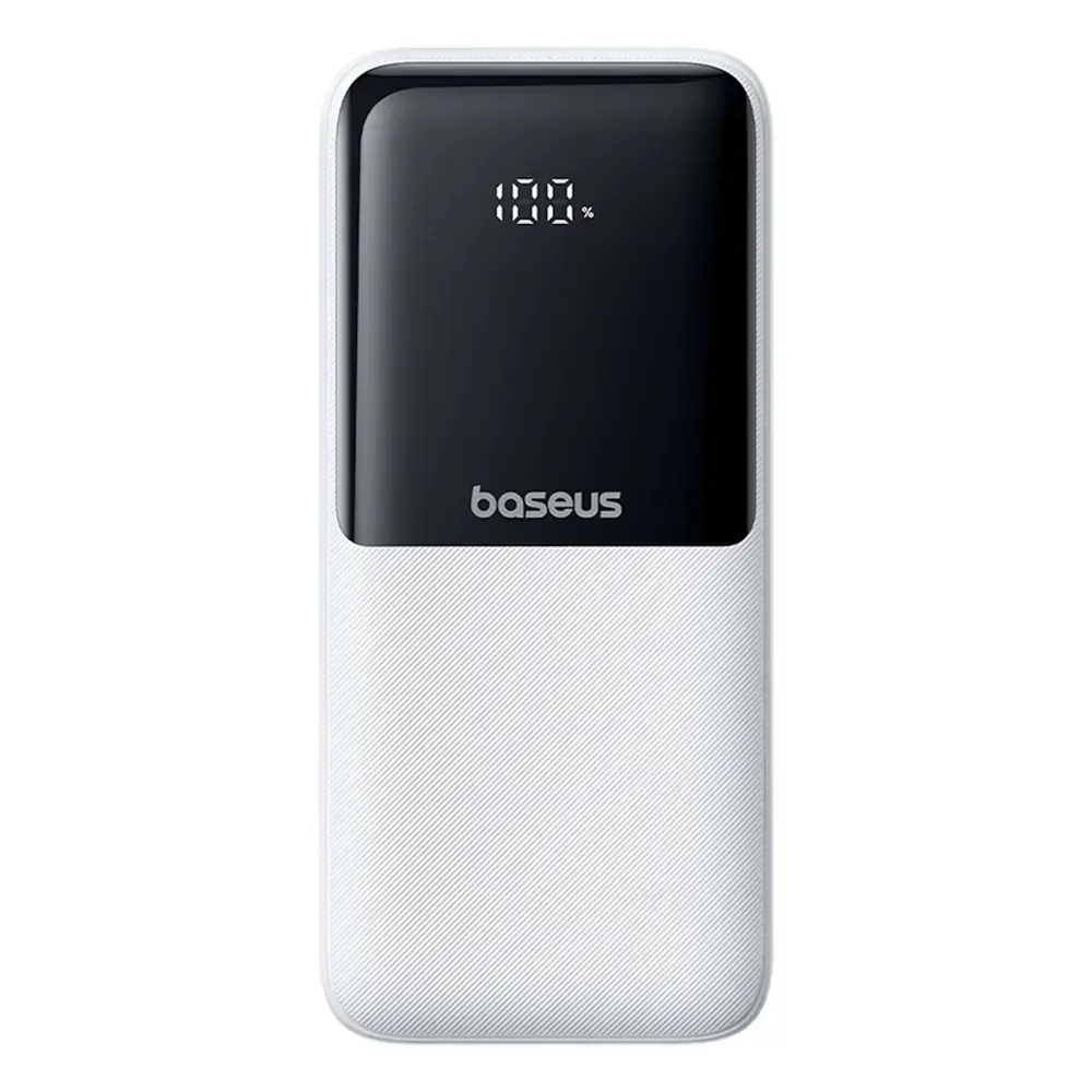 Baseus Lipow ārējais akumulators (powerbank) | 20 000 mAh | 22.5W | USB-C, USB-A, Lightning | balts