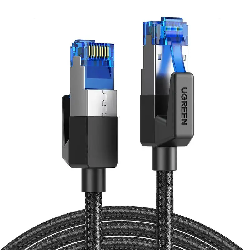 UGREEN NW153 Cat 8 F|FTP Braid Ethernet RJ45 Cable 2m (black)