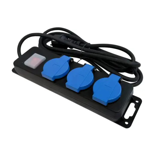 Pagarinātājs āra 3-vietīgs IP44 a/z, 3m 3Gx1,5mm