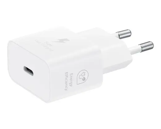 Samsung EP-T2510XWE tīkla lādētājs | 25W | PD | USB-C | ar USB-C uz USB-C vadu komplektā | balts (Bojāts iepakojums)