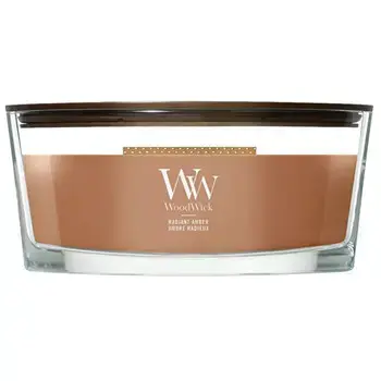 WoodWick Radiant Amber Loď ( zářivý jantar ) - Vonná svíčka 453.6g