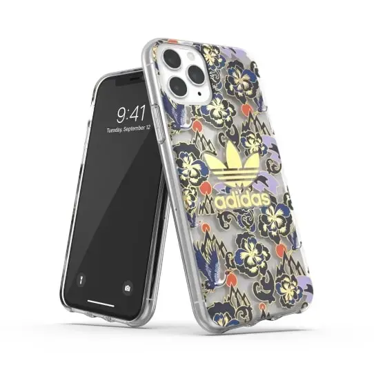 Adidas OR Clear Case CNY AOP maciņš telefonam iPhone 11 Pro zelta krāsā