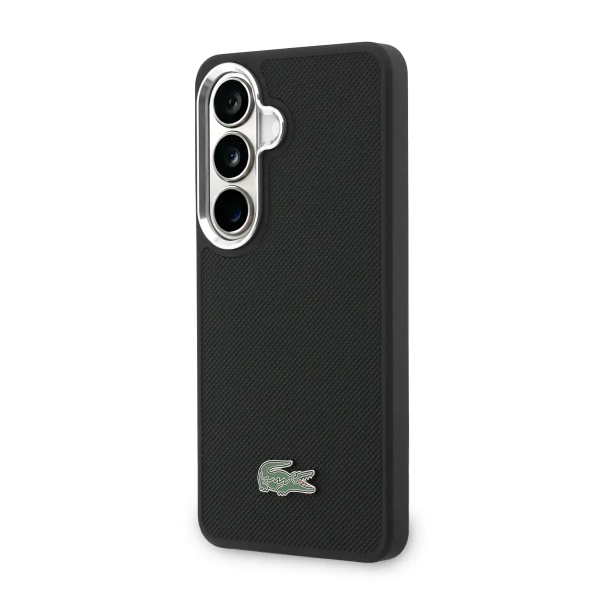 Lacoste Petit Pique Metal Logo чехол для телефона Samsung Galaxy S26 (S942) чёрный