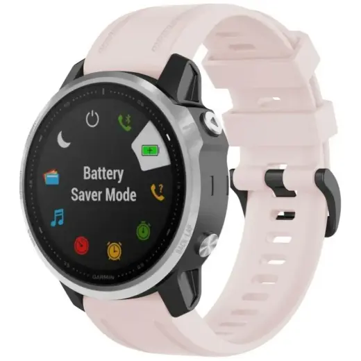 Beline Watch 2 viedpulksteņa siksniņa priekš Garmin Fenix 8/7S/6S/5S/mk3/mk3i/Instinct 2S | silikons | rozā