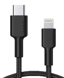 Cable CB-CL02 Black nylon Lightning-USB C | USB Power Delivery USB-PD | certificate MFi Apple