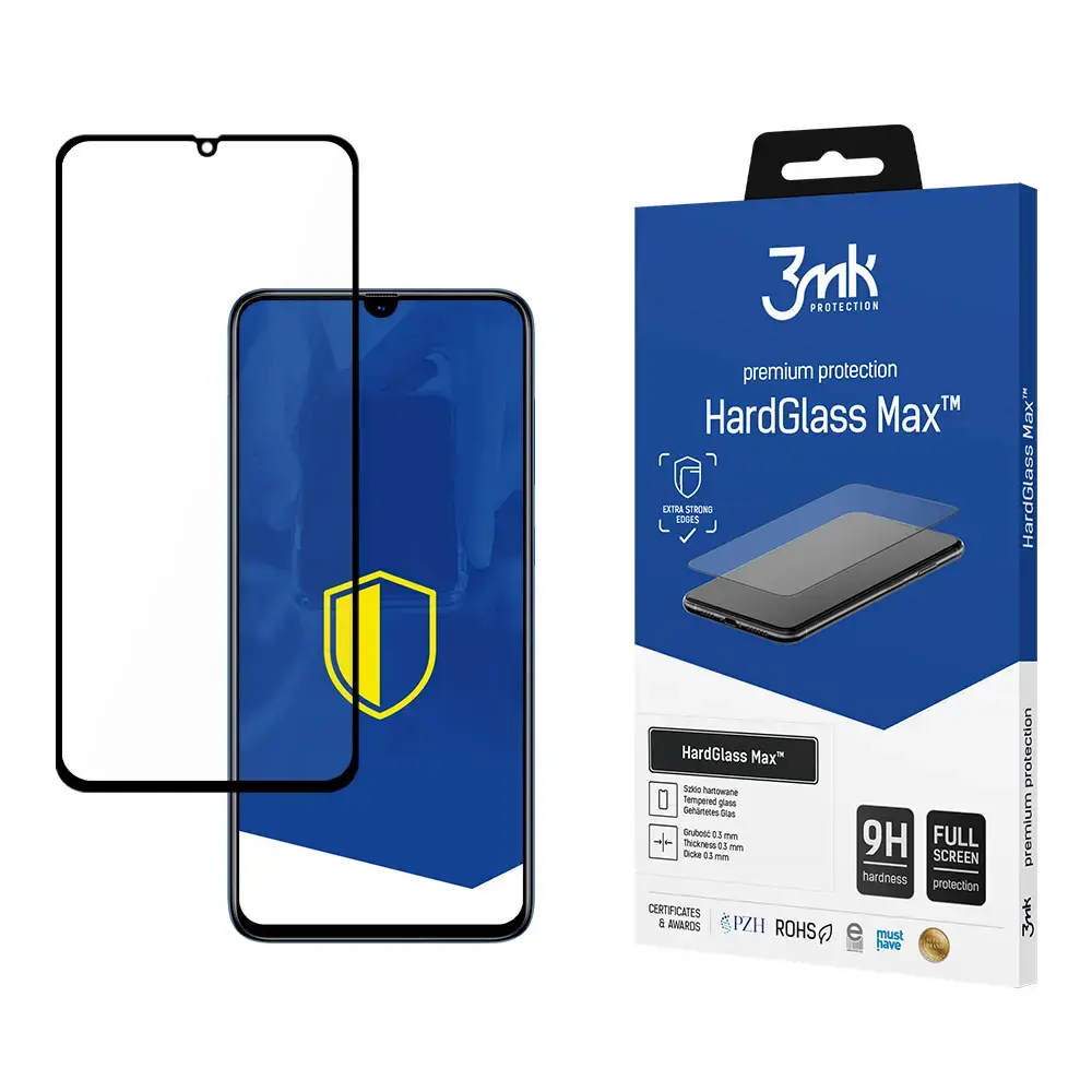 Samsung Galaxy A70 Black - 3mk HardGlass Max™ screen protector