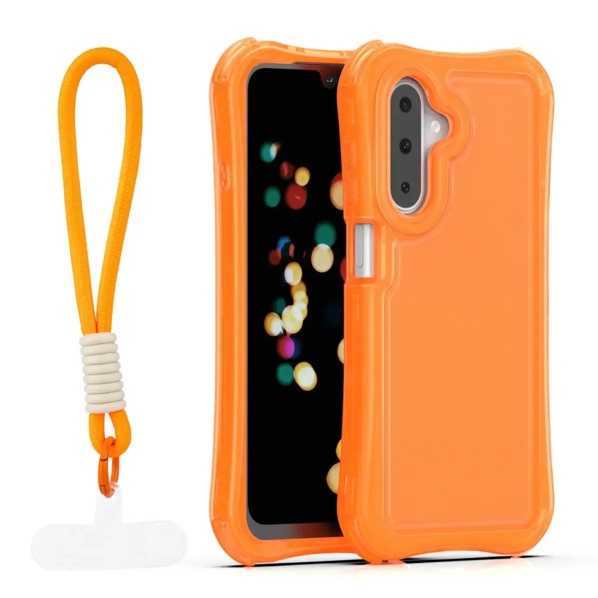 Safepop case with strap for A17 4G / A17 5G / A26 5G orange