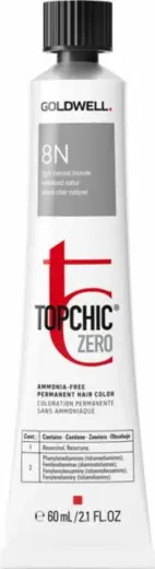 Goldwell, TopChic Zero, Ammonia-Free, Permanent Hair Dye, 8N Light Blonde, 60 ml