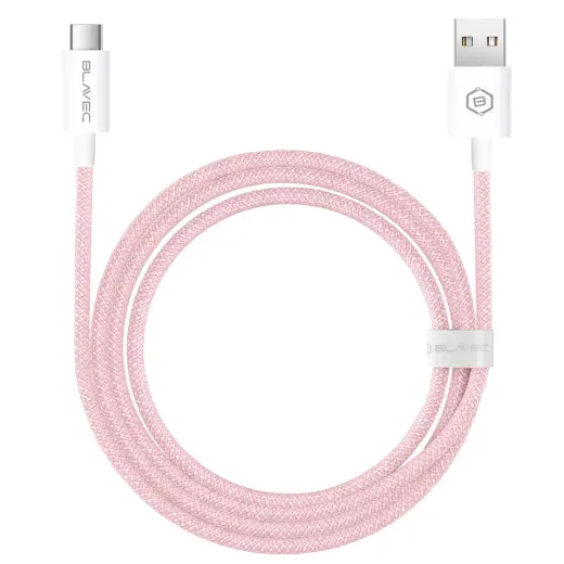 Blavec Candy CCA-UC3P10 data transfer and charging cable | USB-A to USB-C | 60W | 1m | pink