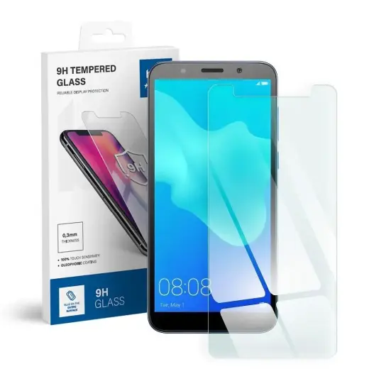 Tempered glass to Huawei Y5 2018 Blue Star