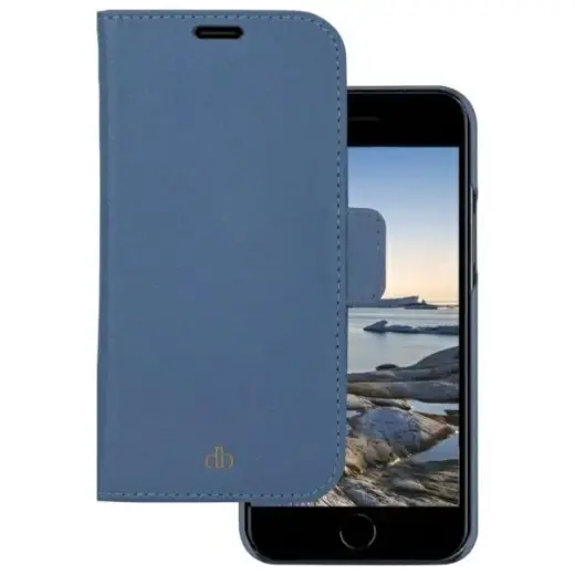 Etui dbramante 1928 New York 2w1 Wallet  do iPhone 7/8/SE 2020/SE 2022 niebieski/marine blue