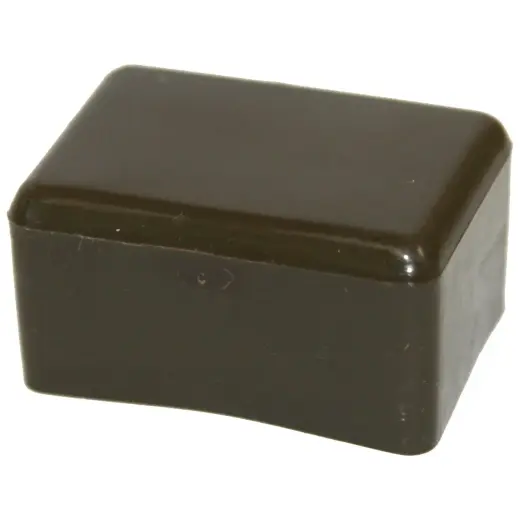 Fence post cap 40x60mm square, brown