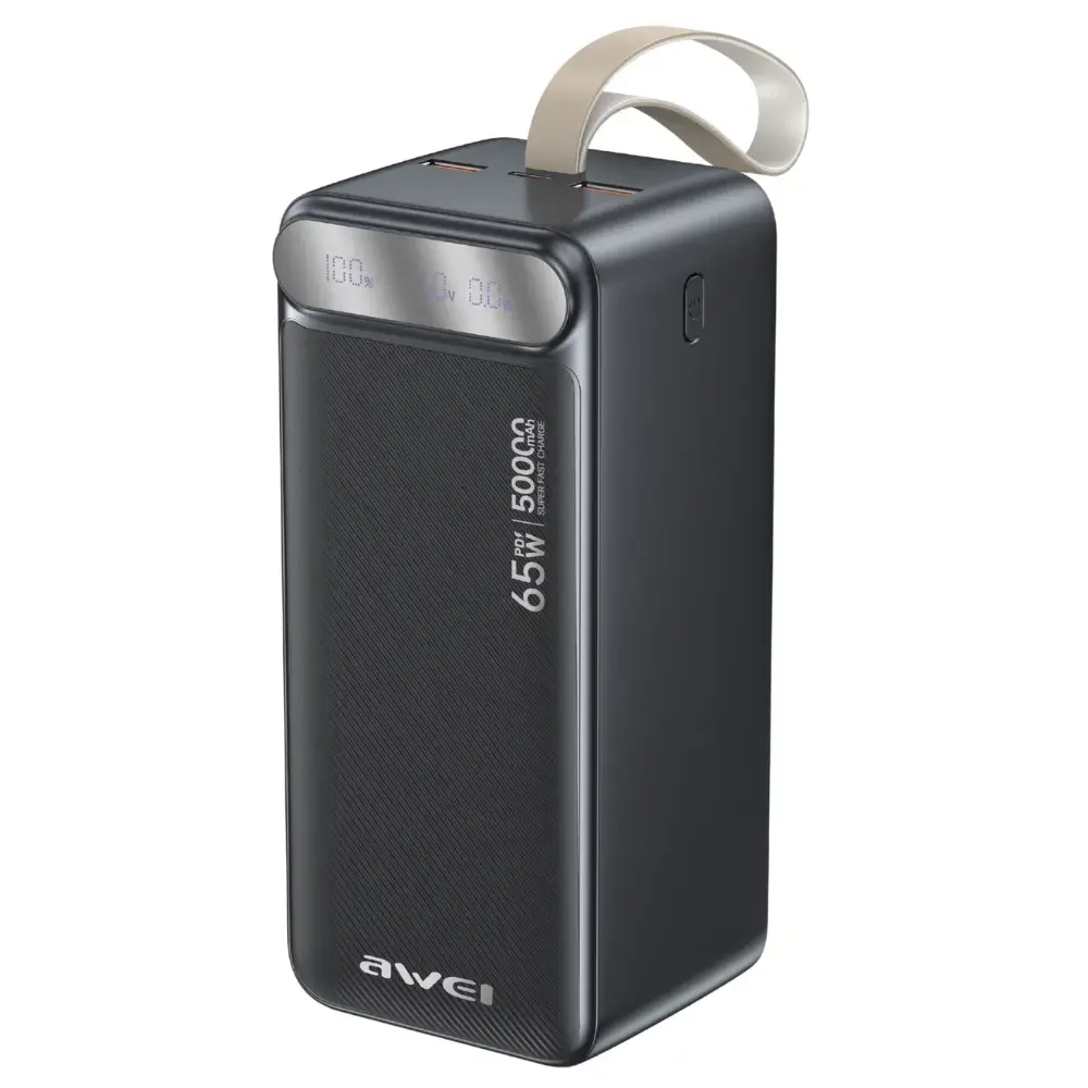 Powerbank Awei PA-81 50000mAh 65W PD     2xUSB-A/USB-C black