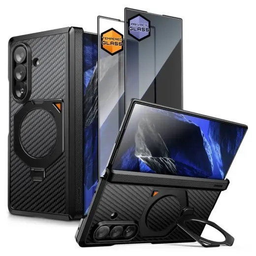 SUPCASE UB AERO maciņš ar MagSafe atbalstu telefonam Samsung Galaxy Z Fold 8 Ultra (F976) melns