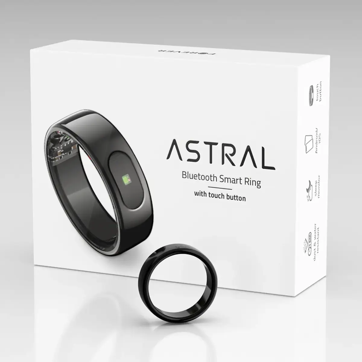 Forever Smart ring Astral SR-100 black size 12