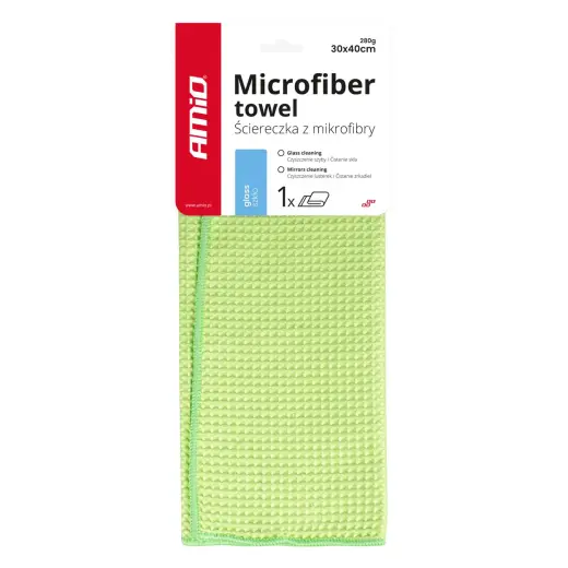 Microfiber cleaning cloth for coarse impurty 30x40cm 280g AMIO-02606