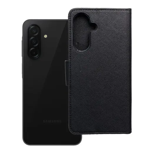 Fancy knyginio tipo telefono dėklas Samsung Galaxy A56 (A566) juodas