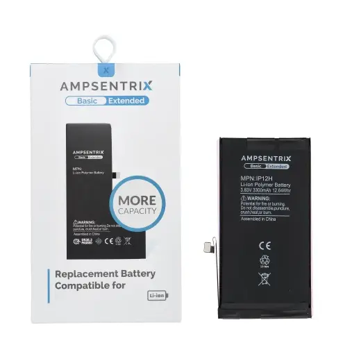  AmpSentrix Basic battery for iPhone 12 / 12 Pro (high capacity 3300 mAh)
