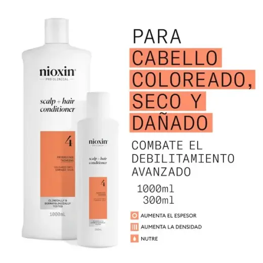 Nioxin Systems Conditioner, System 4 1000ml in Clear