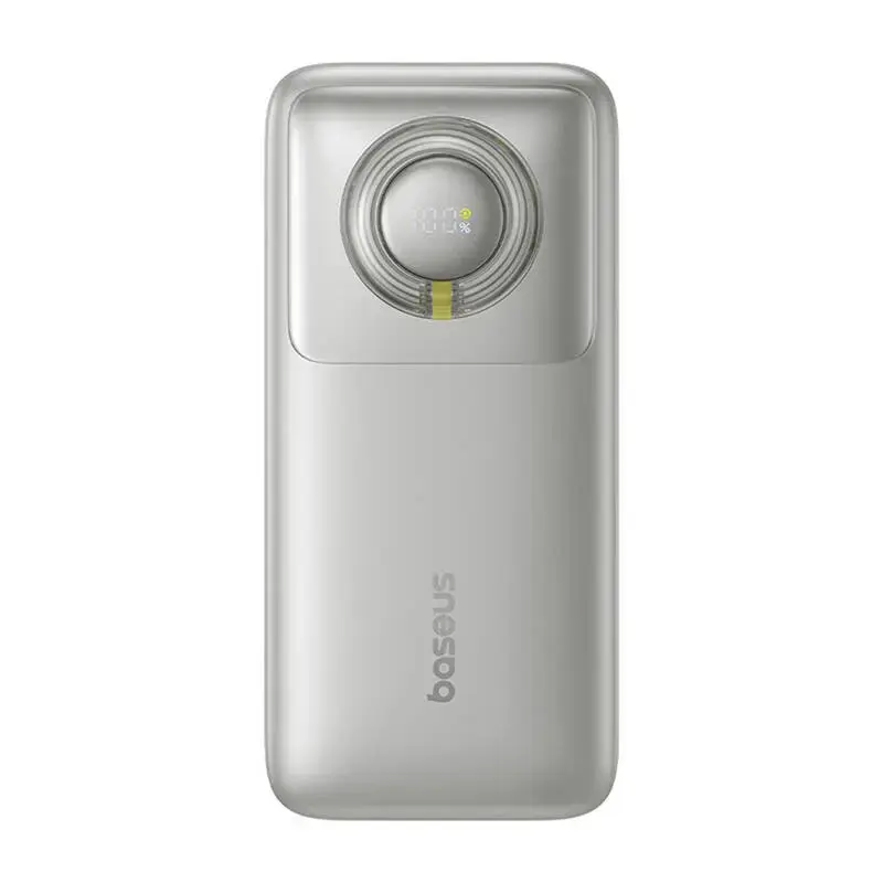 Baseus OS Free2Pull ārējais akumulators (powerbank) | 20000 mAh | 65W | USB-C | LED ekrāns | pelēks