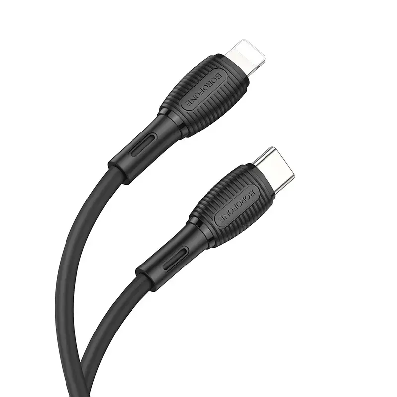 Borofone BX86 Advantage data transfer and charging cable | USB-C to Lightning | 20W | 1m | black