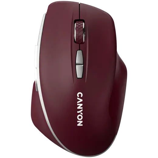 CANYON mouse MW-21 BlueLED 7buttons Wireless Burgundy Red