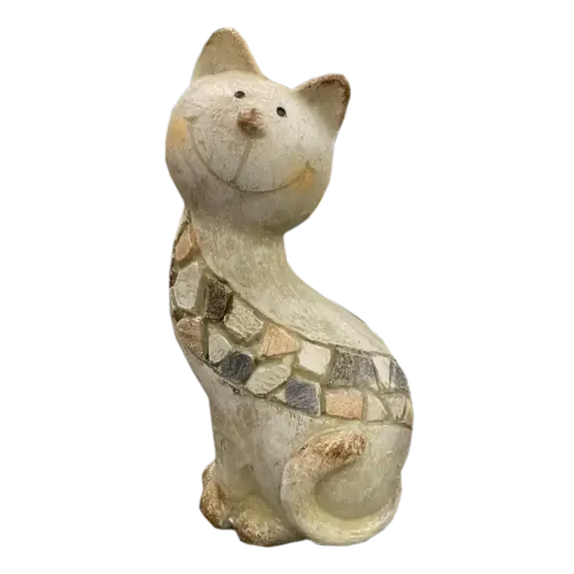 Garden decor Cat 9x17cm