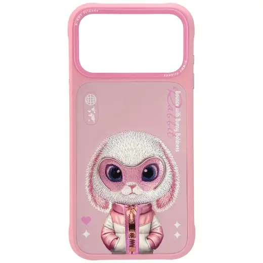 Etui Nimmy Cool&Cute 2.0 Rabbit do        iPhone 17 Pro różowy