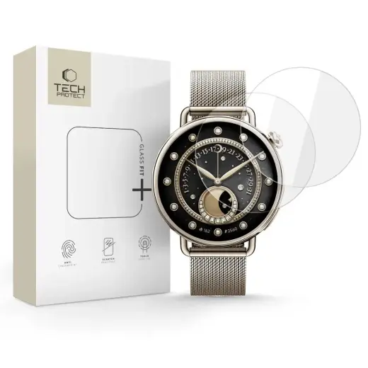 SZKŁO HARTOWANE TECH-PROTECT GLASS FIT+ 2-PACK XIAOMI WATCH S4 (41 MM) CLEAR
