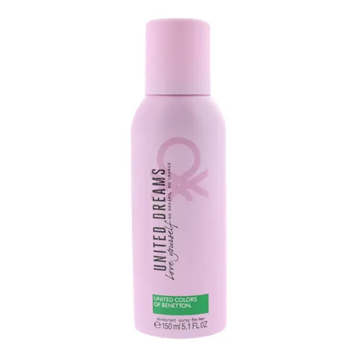 Benetton, United Dreams Love Yourself, Floral, Deodorant Spray, For Women, 150 ml