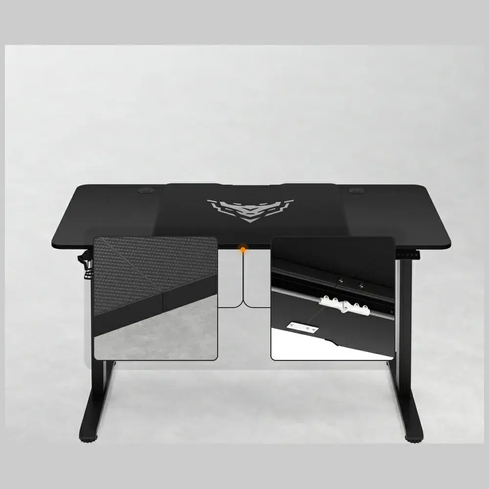 Desk with height adjustment Diablo Chairs X-TENSIO 1400 black